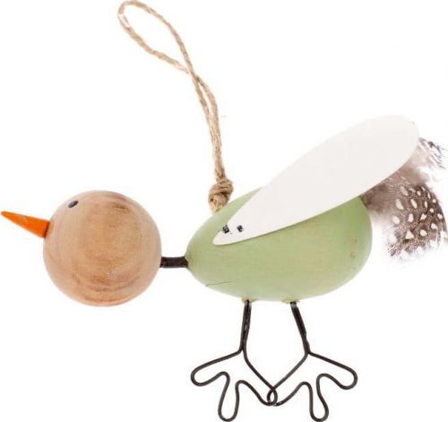 Drátěný dekorativní závěsný ptáček Dakls Bird Uno