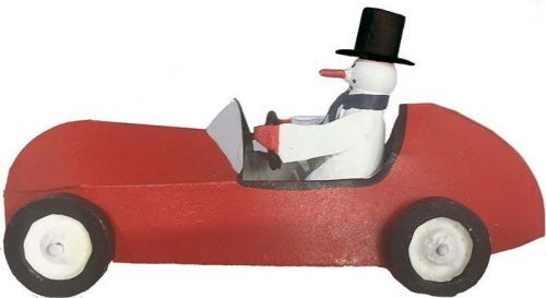 Vánoční figurka Snowman in Sportscar - G-Bork
