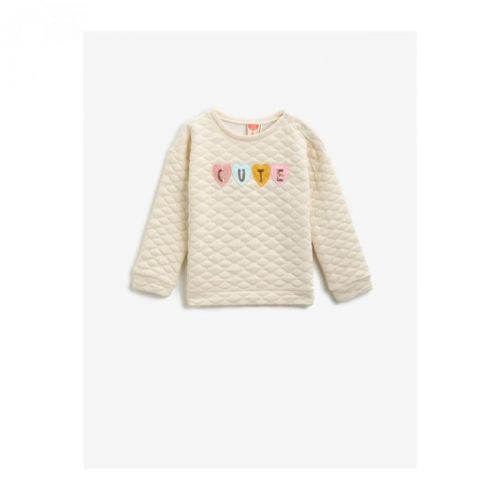 Koton Baby Girl Ecru Sweatshirt