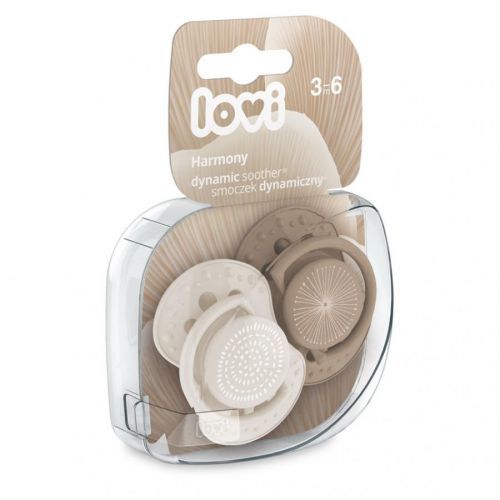 LOVI Silikonový dynamický dudlík HARMONY 3-6m 2ks holka