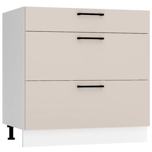 Kuchyňská Skříňka Max D80s/3 Světle Béžová