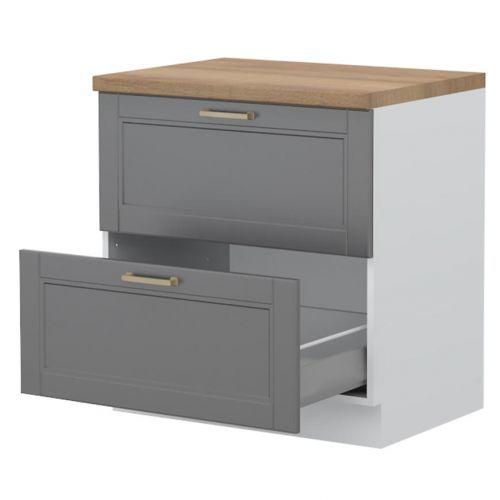 Kuchyňská Skříňka Tara R-80-2mbox/4 2s graphite mat