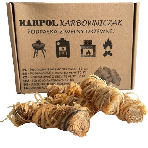 Ekologický podpalovač z dřevité vlny 32ks