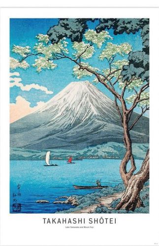 CLOSE UP Plakát, Obraz - Takahashi Shotei - Lake Yamanaka and Mount Fuji, (61 x 91.5 cm)