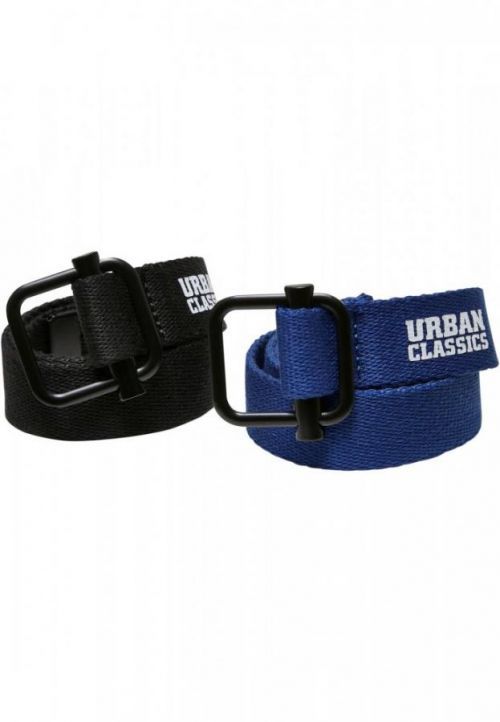 Industrial Canvas Belt Kids 2-Pack - black/blue