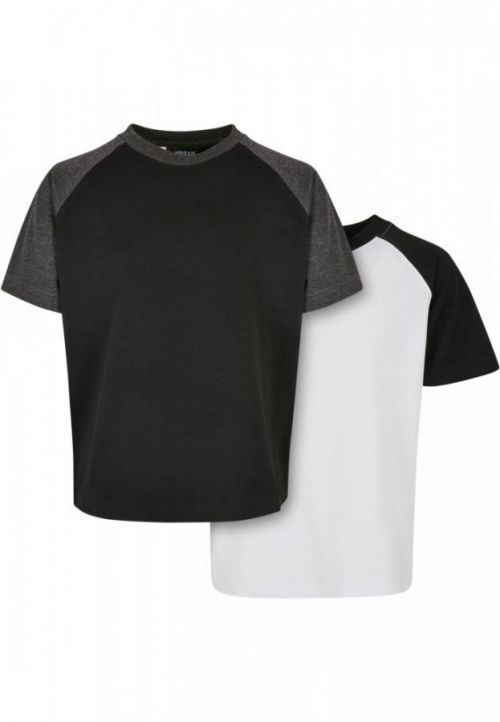 Boys Raglan Contrast Tee 2-Pack 110/116