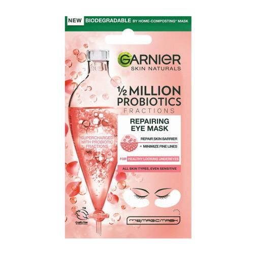 GARNIER Skin Naturals regenerační oční textilní maska s probiotickými frakcemi 6 g