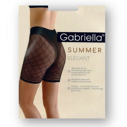 Gabriella Summer Elegant 988 20 den nero Šortky proti odíraní 2 černá