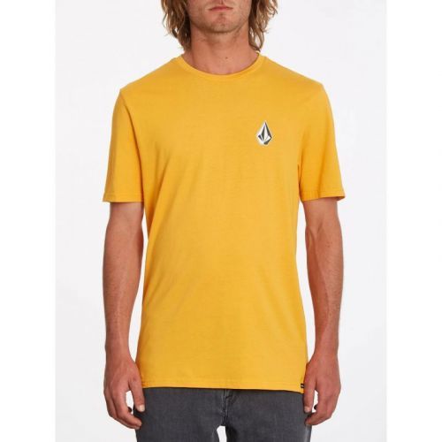 TRIKO VOLCOM Iconic Stone S/S - žlutá - L