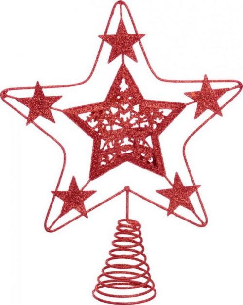 Hvězda na vánoční strom v červené barvě Unimasa Terminal, ø 18 cm