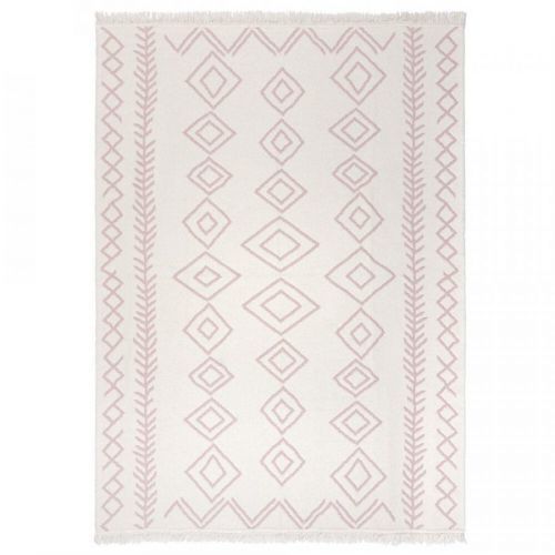 Flair Rugs koberce Kusový koberec Deuce Edie Recycled Rug Pink - 120x170 cm Bílá