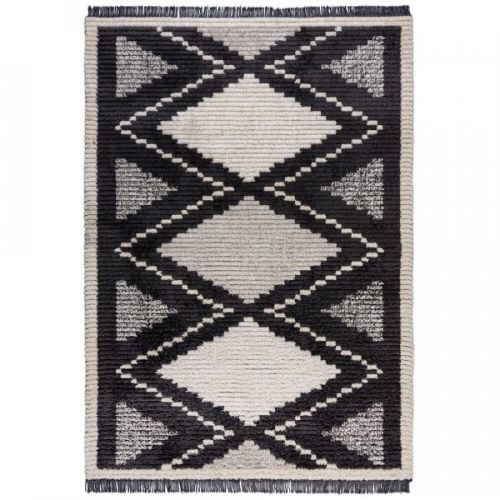 Flair Rugs koberce Kusový koberec Domino Zaid Berber Rug Monochrome - 120x170 cm Bílá