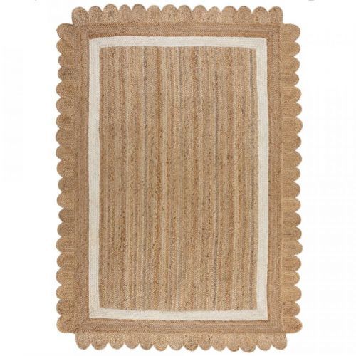 Flair Rugs koberce Kusový koberec Grace Jute Natural/White - 120x170 cm Béžová
