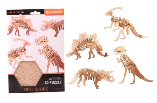 Puzzle 3D dřevěné Dinosaurus - Johntoy