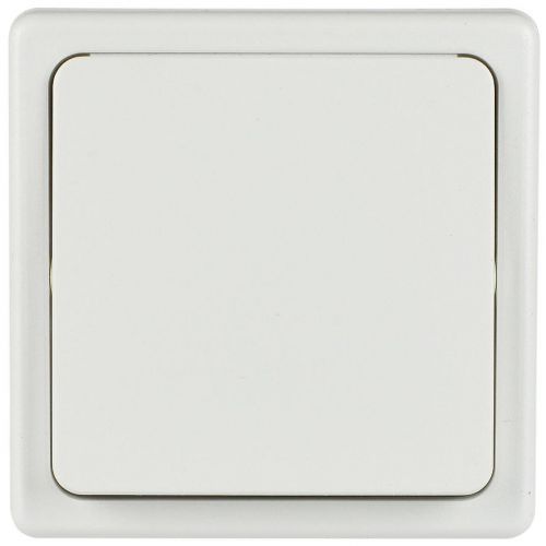 Vypínač jednopólový Klasik, bílý