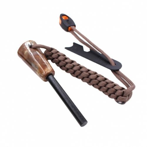 Rozdělávač ohně Origin Outdoors Firesteel Stone - hnědý