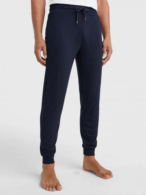 Tommy Hilfiger pánské tmavě modré tepláky Logo - L (DW5)