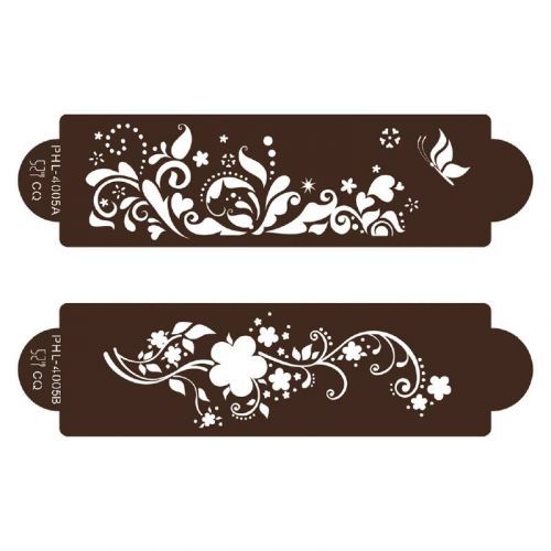 Stencil šablona jarní louka 2ks - Cakesicq