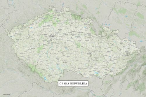 POSTERS Mapa Česká republika color, (40 x 26.7 cm)