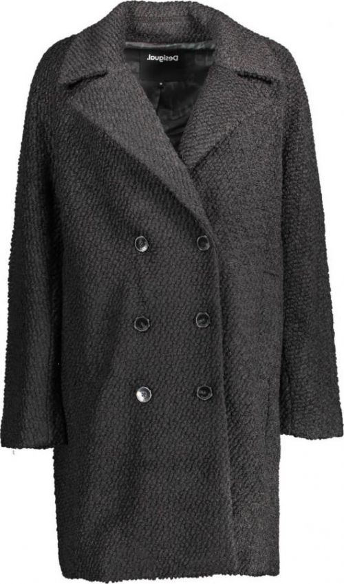 DESIGUAL dámský kabát Barva: černá, Velikost: L