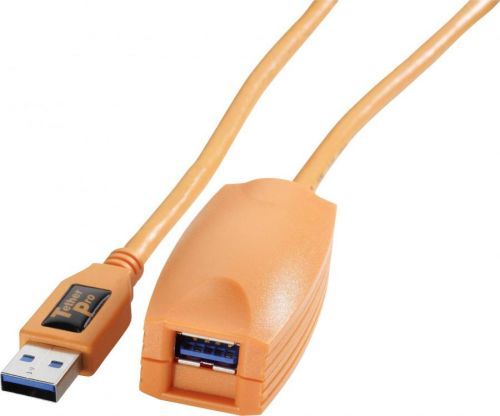 Tether Tools USB kabel  USB-A zástrčka, USB-B zásuvka 5.00 m oranžová  CU3017