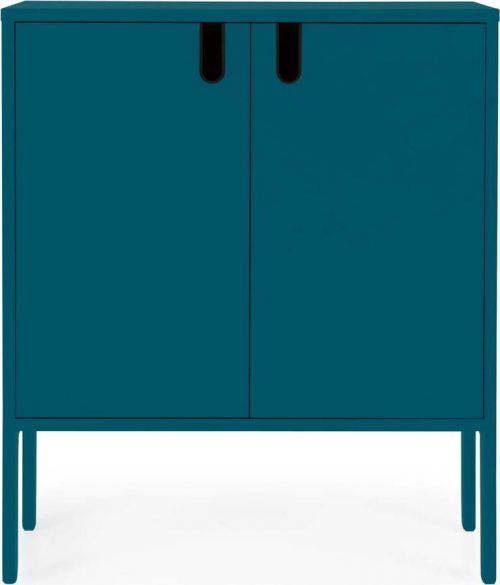 Petrolejově modrá skříňka Tenzo Uno, šířka 80 cm