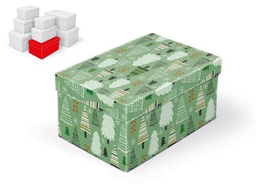 MFP 5370919 Krabice dárková vánoční B-V006-E 24x16x12cm
