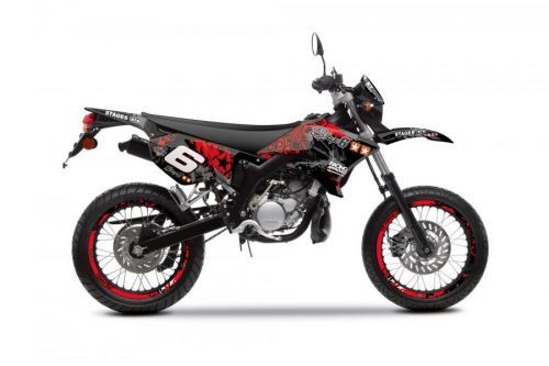 Sada polepů Stage6 červeno - černá Yamaha DT 50 / MBK X-Limit 50