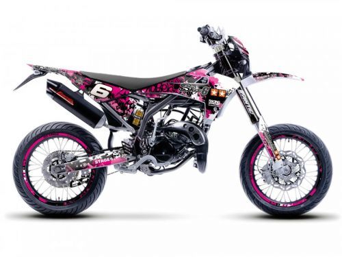 Sada polepů Stage6 růžovo - černá Fantic XM 50
