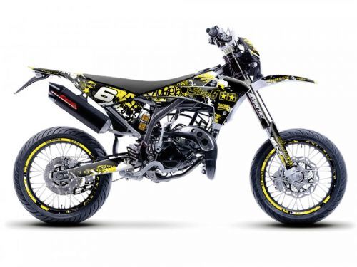 Sada polepů Stage6 žluto - černá Fantic XM 50