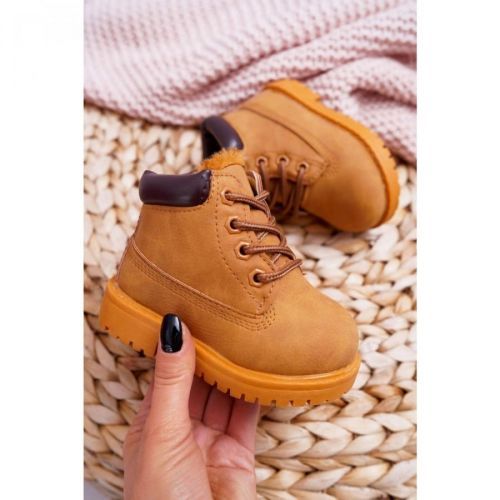 Children's Warmed Trappers Boots Camel Dexter