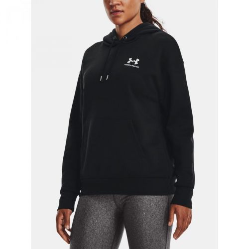 Under Armour Mikina Essential Fleece Hoodie-BLK - Dámské