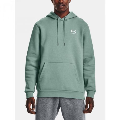 Under Armour Mikina UA Essential Fleece Hoodie-GRN - Pánské