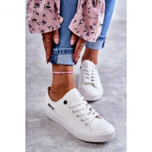 Women's Low Leather Sneakers Big Star KK274010 White