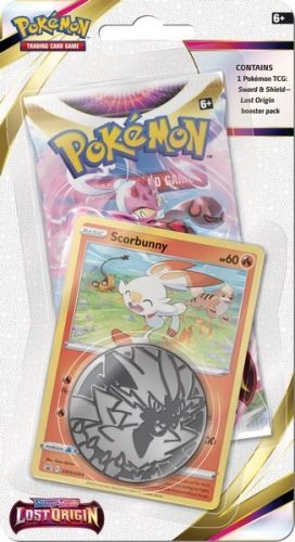 Pokémon Sword and Shield – Lost Origin Check Lane Blister - Scorbunny