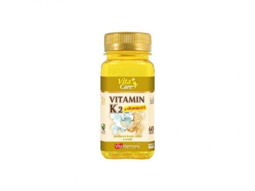 VitaHarmony Vitamin K2 100 μg + D3 25 μg - 60 tob. Doplněk stravy