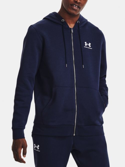 Under Armour UA Essential Fleece FZ Mikina Modrá