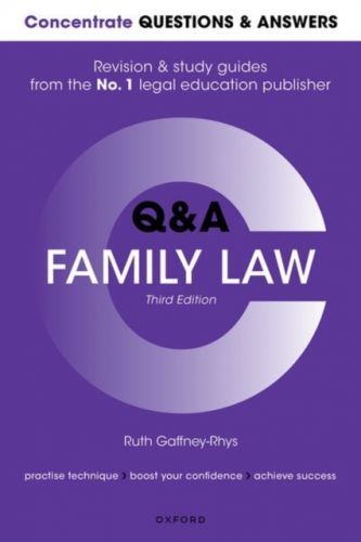 Concentrate Questions and Answers Family Law - Law Q&A Revision and Study Guide (Gaffney-Rhys Ruth (Senior Lecturer in Law Senior Lecturer in Law University of the West of England))(Paperback / softback)