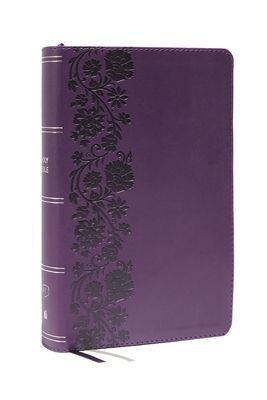 KJV, Personal Size Large Print Single-Column Reference Bible, Leathersoft, Purple, Red Letter, Comfort Print - Holy Bible, King James Version (Nelson Thomas)(Leather / fine binding)