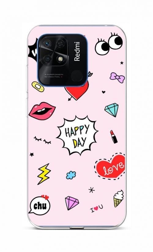 Kryt TopQ Xiaomi Redmi 10C Happy Day 76228