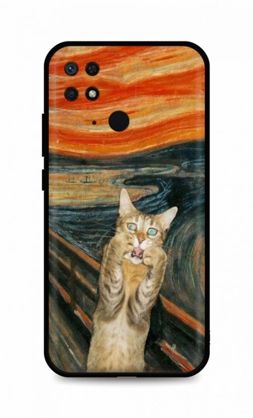Kryt TopQ Xiaomi Redmi 10C Scared Cat 76219
