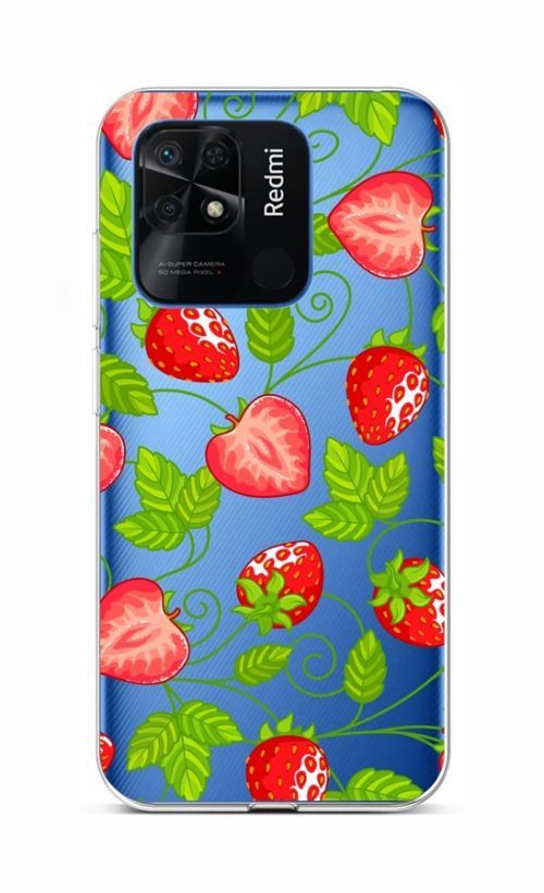 Kryt TopQ Xiaomi Redmi 10C Strawberries 76071