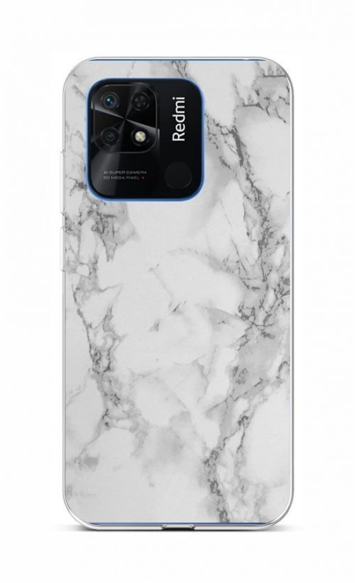 Kryt STYLE TopQ Xiaomi Redmi 10C Mramor bílý 76063