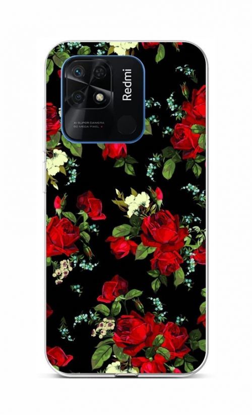 Kryt TopQ Xiaomi Redmi 10C Květy růží 76054