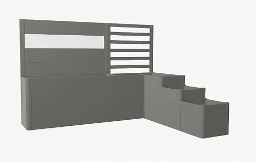 Biohort Květinový truhlík systém DaVinci verze 2 (šedá křemen metalíza)