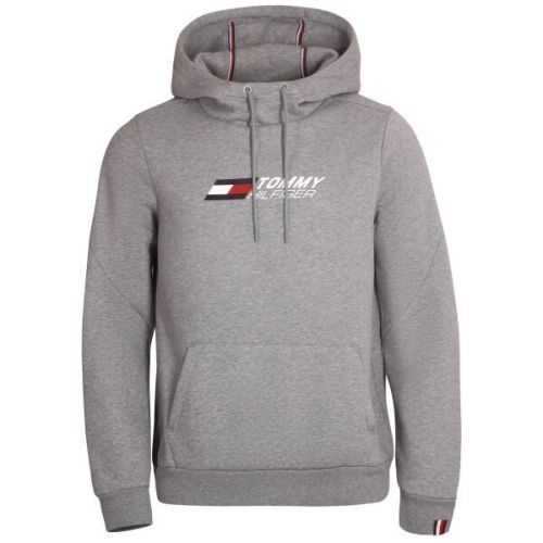 Tommy Hilfiger ESSENTIALS HOODY Pánská mikina, šedá, velikost M