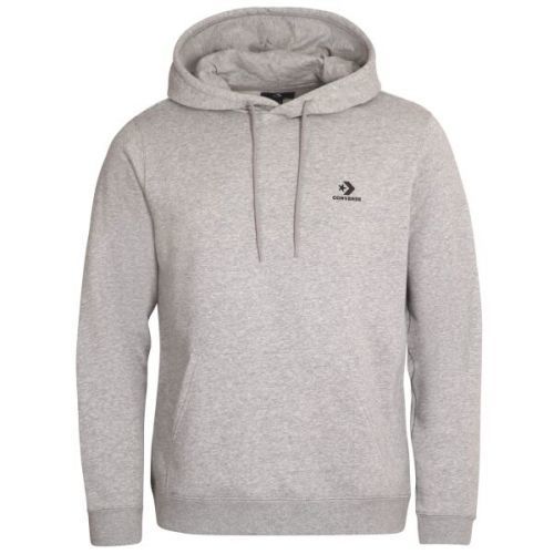 Converse STANDARD FIT LEFT CHEST STAR CHEV EMB CLASSIC HOODIE Pánská mikina, šedá, velikost M