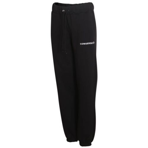 Converse STRIP WORDMARK FLEECE BOTTOM Dámské tepláky, černá, velikost L