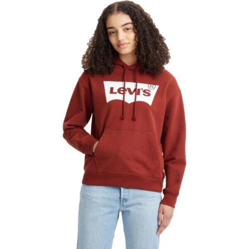 Levi's STANDARD HOODIE Dámská mikina, červená, velikost S