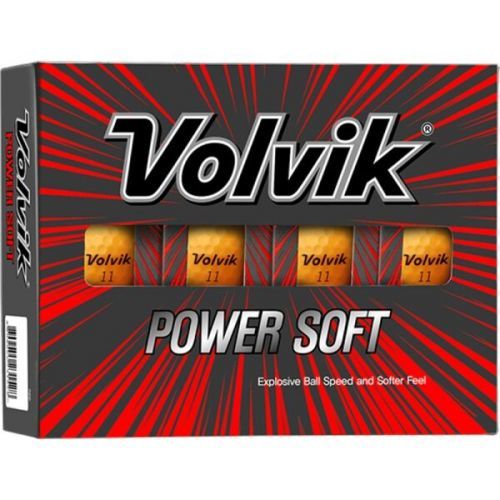 VOLVIK VV POWER SOFT 12 ks Sada golfových míčků, oranžová, velikost os